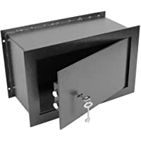 PrimeMatik - Caja Fuerte de Seguridad empotrada de Acero con Llaves 36x15x23cm Negra